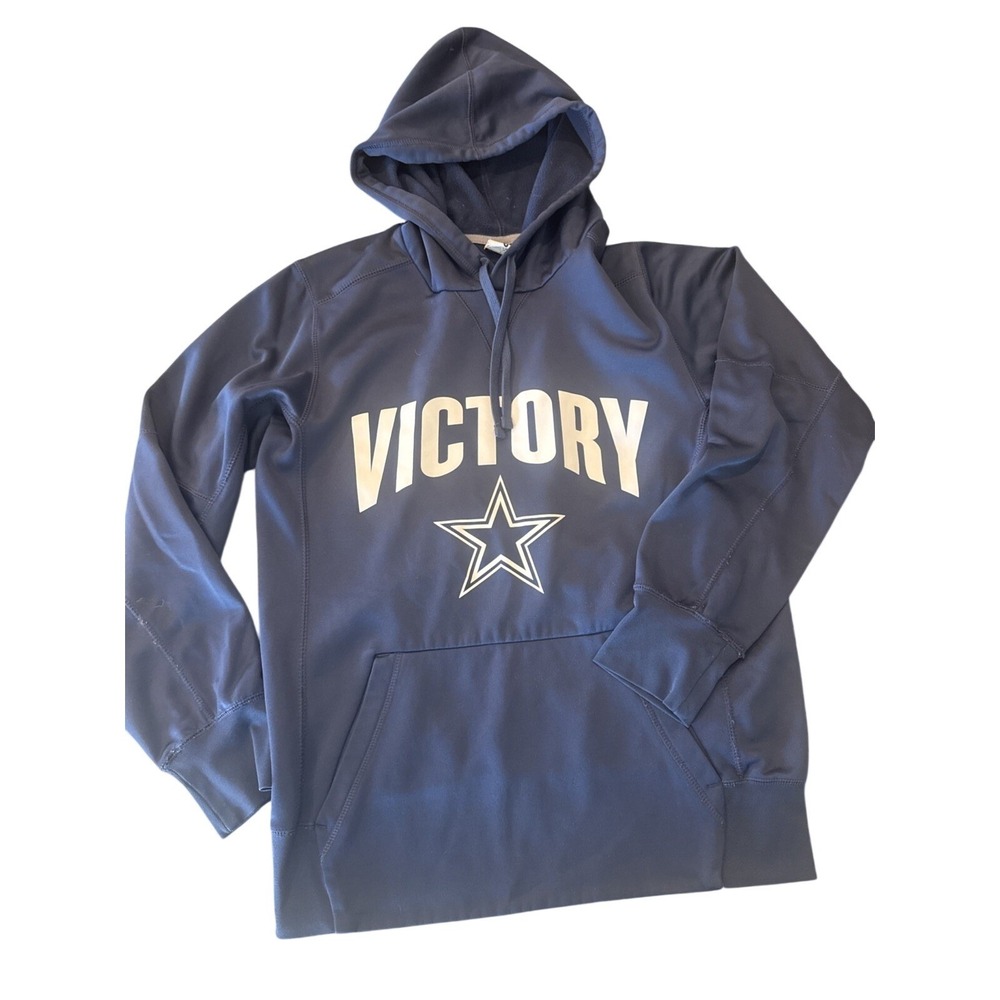 Nike Dallas‎ Cowboys Therma-Fit Hoodie Men's Size Small Navy Blue & White